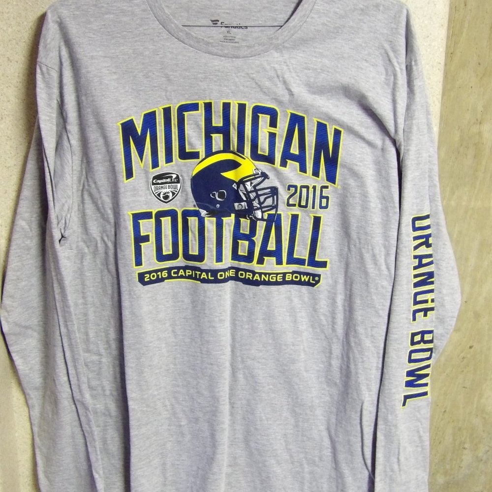 Michigan Football 2016 Capital One Orange Bowl Long Sleeve T-shirt